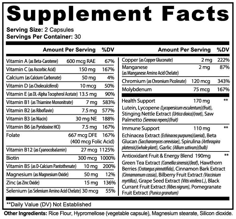 Serenity Complete Multivitamin